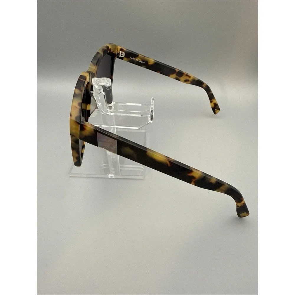 WESTWARD LEANING AUTHENTIC BIG TV 02- THICK TORTOISE SUNGLASSES:GREEN LENSE-RARE